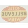 Hotel Bellevue - Wien (Vienna) / Austria (Vintage Luggage Label)