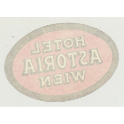 Hotel Astoria - Wien (Vienna) / Austria (Vintage Luggage Label)