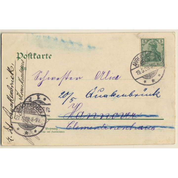 Gruss Vom Rennen / Jockeys - Pferde Im Galopp (Vintage PC 1903)