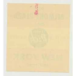 Belmont Plaza Hotel - New York / USA (Vintage Luggage Label)