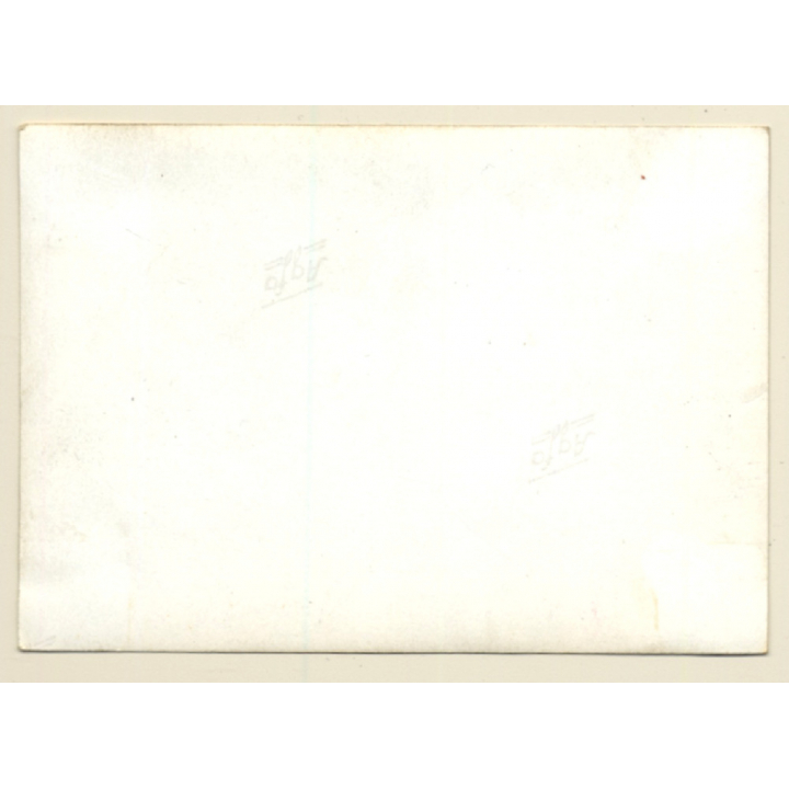 Lascivious Nude Blonde Pin-up Girl Flashing Boobs (2nd Gen.Photo ~1960s)