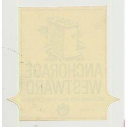 Hotel Anchorage Westward - Alaska / USA (Vintage Luggage Label)