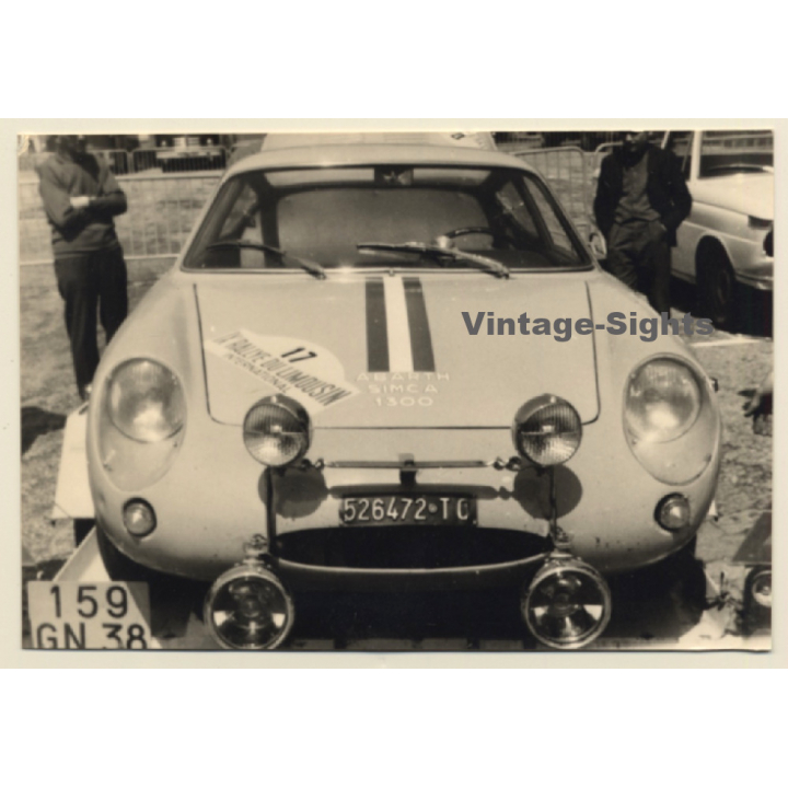 Rallye Du Limousin 1964: N° 17 Simca Abarth 1300 / Servoz-Gavin (Vintage Photo)