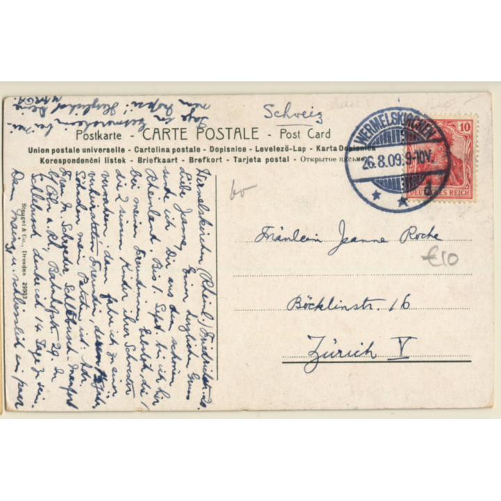 H.Vernet: Napoleon 1er A Friedland (Vintage PC 1909)