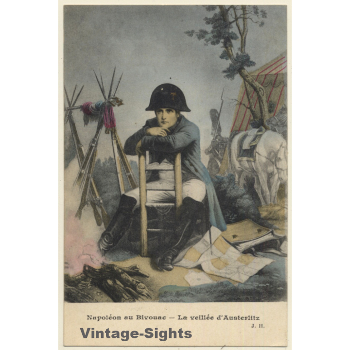 Napoleon Au Bivouac - La Veillée D'Austerplitz (Vintage PC 1910s/1920s)
