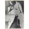 Pretty Mistress Spanking Maids' Butt With Brush / BDSM (2nd Gen. Photo B/W ~1960s)