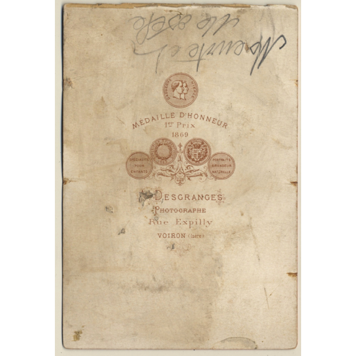 Desgranges / Voiron: Unidentified Group Of Musicians (Vintage Cabinet Card ~1870s)