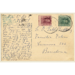Malaga: Port & Castle / S.S: Suarez N°1 (Vintage PC 1920s)