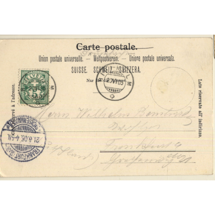 Switzerland: Alphornbläser - Musician (Vintage PC 1905)