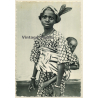 Mission De Pères Blancs: Femme Bambara Et Son Bébé / Ethnic (Vintage PC ~1950s)