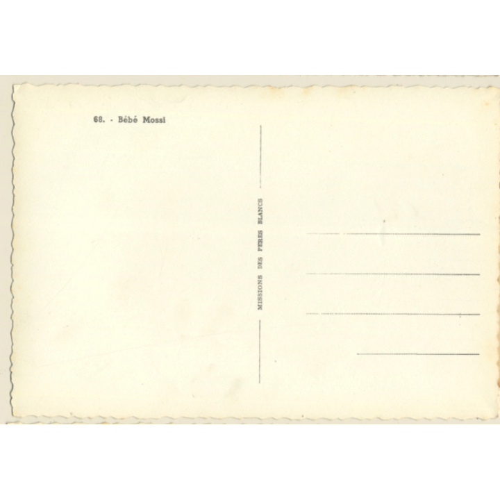Mission De Pères Blancs: Bébé Mossi / Sweet Baby Girl - Ethnic (Vintage PC ~1950s)