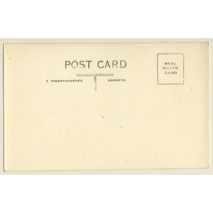 Africa: Young Native Woman Looking Out Of Straw Hat / Ethnic (Vintage RPPC ~1920s/1930s)