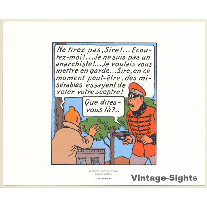 Tintin: Le Sceptre D'Ottokar *3 (Lithography Hergé Moulinsart 2011)