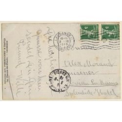 Lausanne / Schwitzerland: Gare Centrale - Train Station (Vintage RPPC 1915)