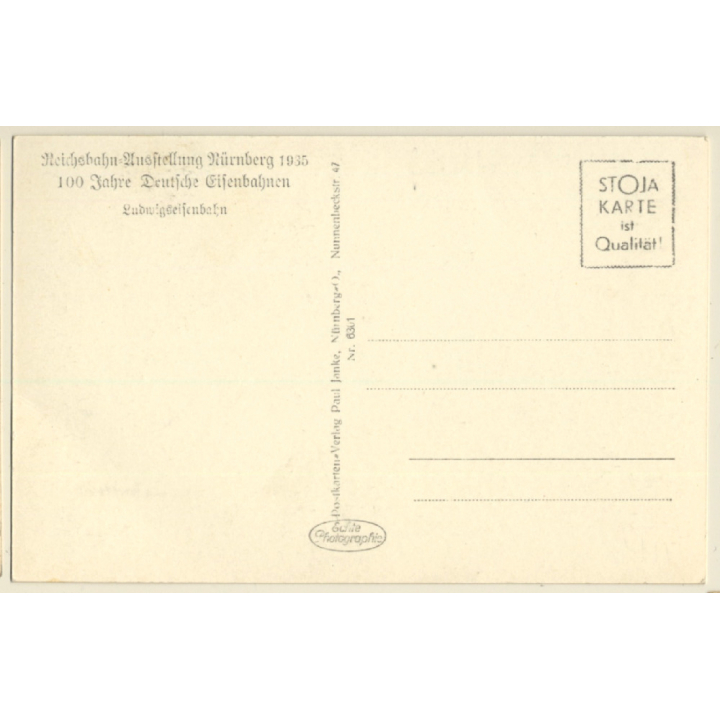 Nürnberg: Reichsbahn Ausstellung 1935 (Vintage RPPC)
