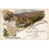 Gruss Aus Reichenbach / Eisenbahnbrücke (Vintage Litho PC 1902)