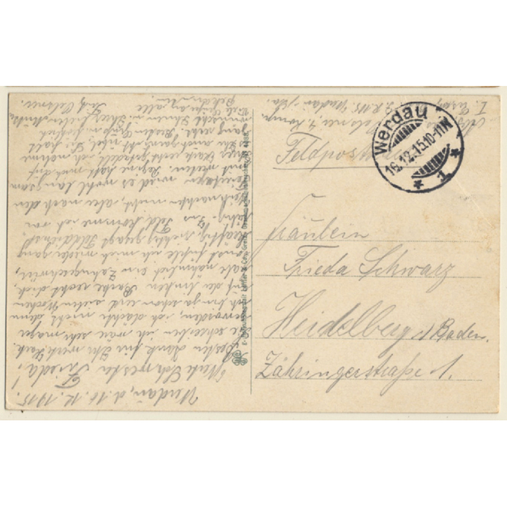 Partie Im Werdauer Wald / Eisenbahn - Locomotive (Vintage PC 1915)