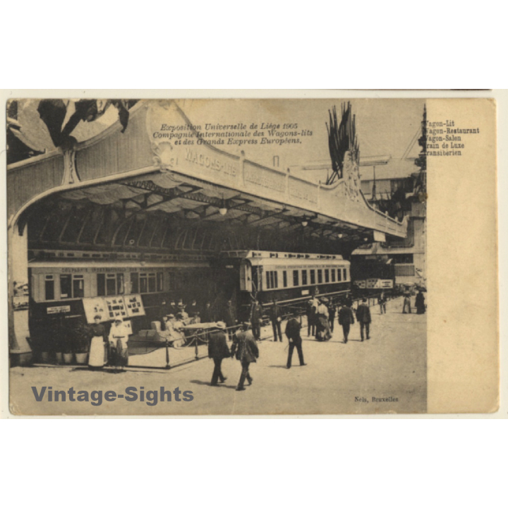 Liége: Expo Universelle 1905 Compagnie Internationale Wagons-Lits (Vintage PC)