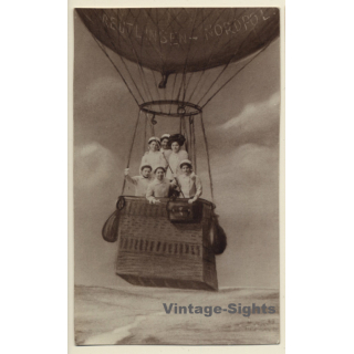 Reutlingen - Nordpol: Female Balloonists - Weibliche Ballonfahrer (Vintage RPPC 1910)