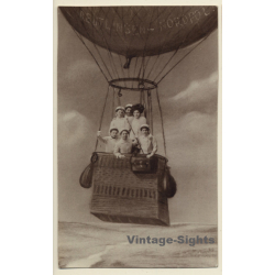 Reutlingen - Nordpol: Female Balloonists - Weibliche Ballonfahrer (Vintage RPPC 1910)