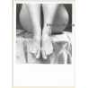 Artistic Nude Study: Close-up Of Nude Woman' Toes (Vintage Photo France B/W ~1980s)