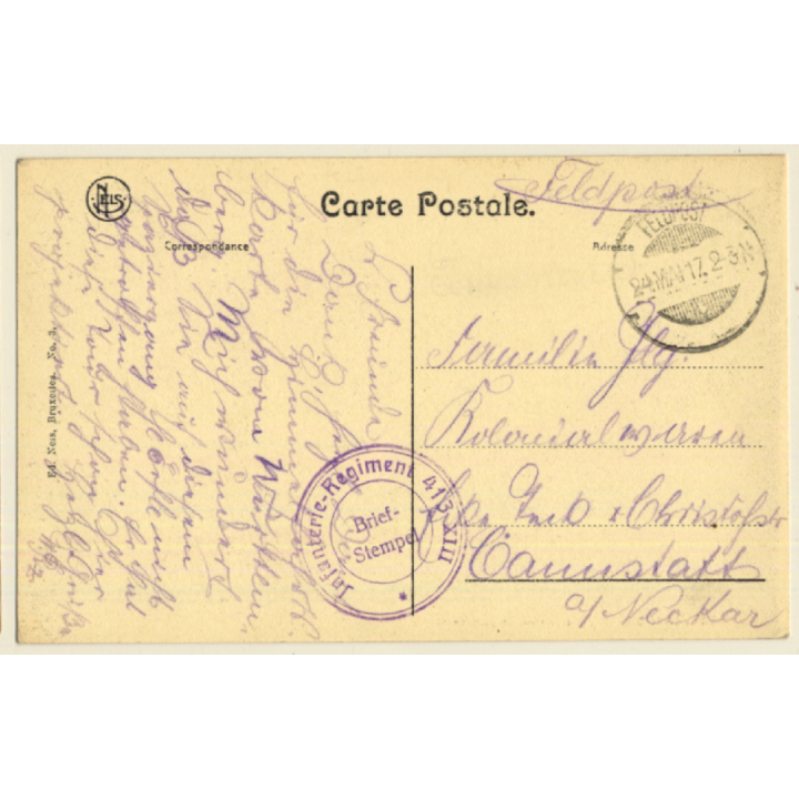 La Verrerie - Une Batterie De Gazogènes / Glass Factory (Vintage PC 1917)