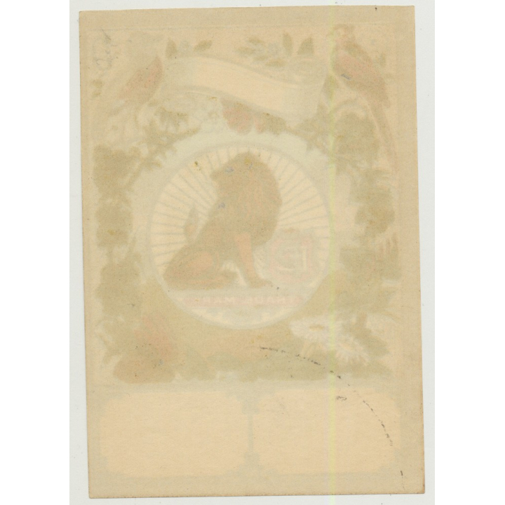 Lion & Birds (Vintage Chromo Litho Label ~1910/1920s)