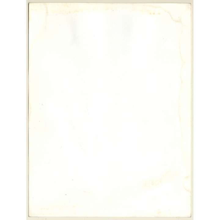 Erotic Study: Pretty Female In Tank Top & Panties (Vintage Photo France B/W ~1980s)