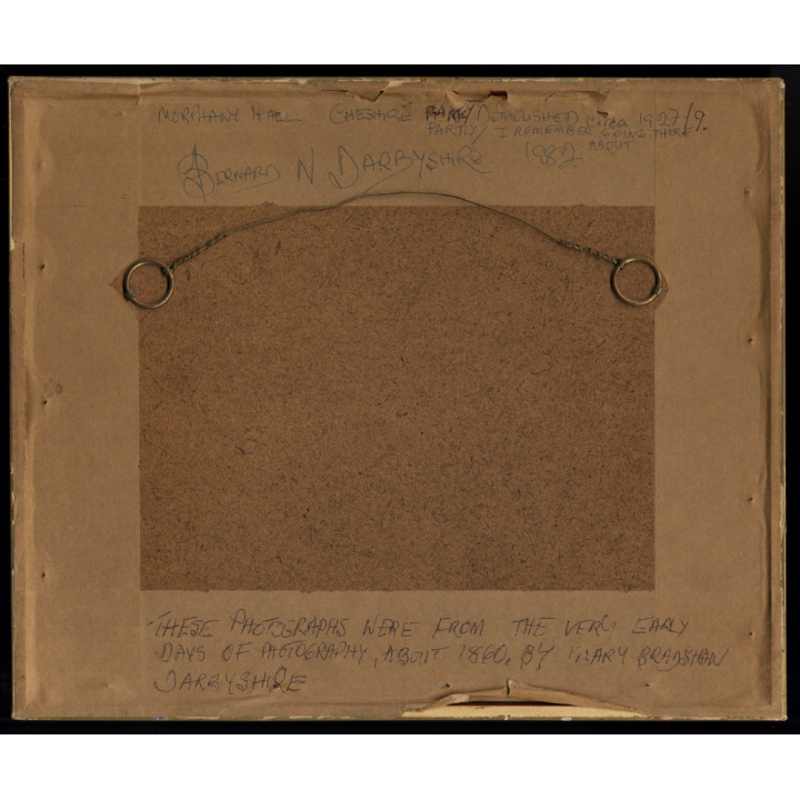 Cheshire / UK: Morphany Hall - Lewis Carroll - Quaker (4 Vintage Photos ~1860s)