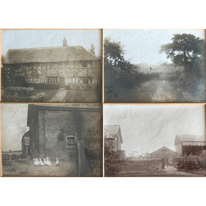 Cheshire / UK: Morphany Hall - Lewis Carroll - Quaker (4 Vintage Photos ~1860s)