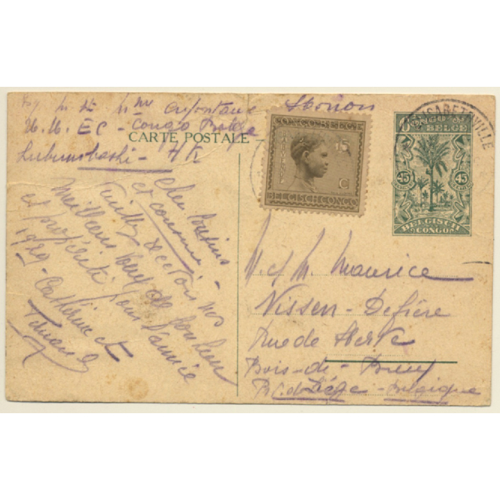 Congo Belge: 19. Tam-Tam Au Kivu / Native Musicians - Ethnic (Vintage PC 1929)