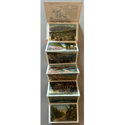 California / USA: The Golden State (Vintage Leporello PC ~1940s)