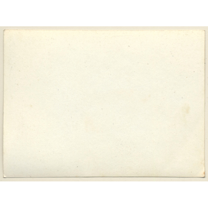 Snapshot: Girl Jumps From Diving Board In Pool (Vintage Photo ~1940s)