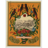 Factory & Birds (Vintage Chromo Litho Label ~1910/1920s)