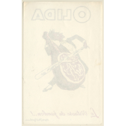 Paul Igert: Olida - Le Virtuose Du Jambon (Vintage Advertising Blotter ~1940s/1950s)
