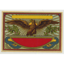 Eagle Spreads Wings (Vintage Chromo Litho Label ~1910/1920s)