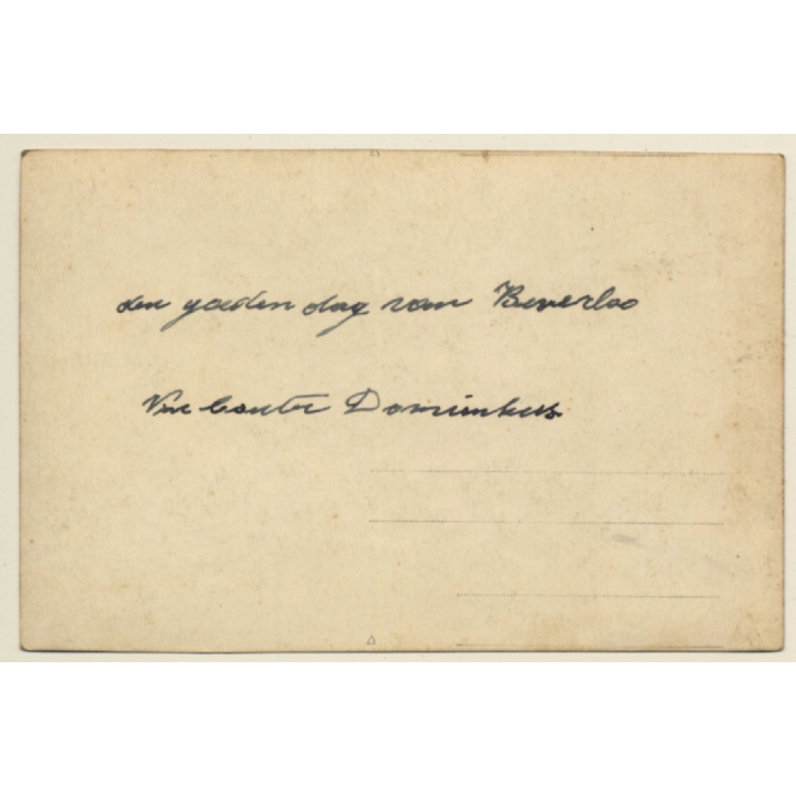 Beverlo / Belgium: Soldiers Drinking Beer In Café / WW1 (Vintage RPPC ~1910s)