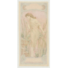 Art Nouveau Nymph (Vintage Chromo Litho Label ~1910/1920s)