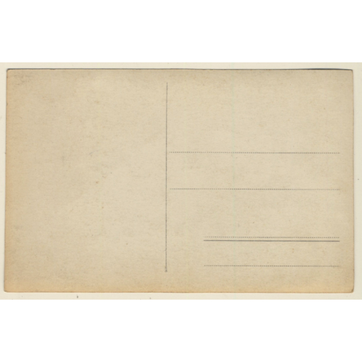 Sweet Baby Girl With Toy Soldier In Guardhouse (Vintage RPPC ~1910s)