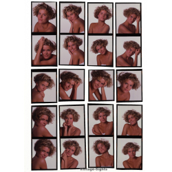Blonde Female Fashion Portraits / Make-Up - Hairstyle (120 Diapositives WOLFGANG KLEIN 1980s)