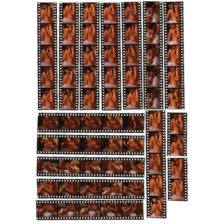 Artistic Erotic Shoot: Brunette Nude / Legs - Eyes - Boobs (107 Diapositives WOLFGANG KLEIN 1980s)