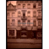 Belgium: Gründerzeit House Facade / Laiterie Modèle  - Pharmacie Carlier (Vintage Glass Plate Negative ~1910s/1920s)