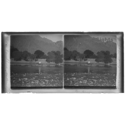 Cinti / Bolivia: Belgian Consul Van Kerckhove On Horseback (Vintage Stereo Glass Plate 1921)