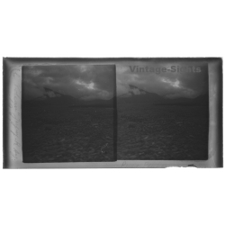 Argentina: Volcán Jujuy / Mountain - Clouds (Vintage Stereo Glass Plate 1921)