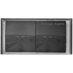 La Quiaca - Villazon / Argentina: Puente International (Vintage Stereo Glass Plate 1921)