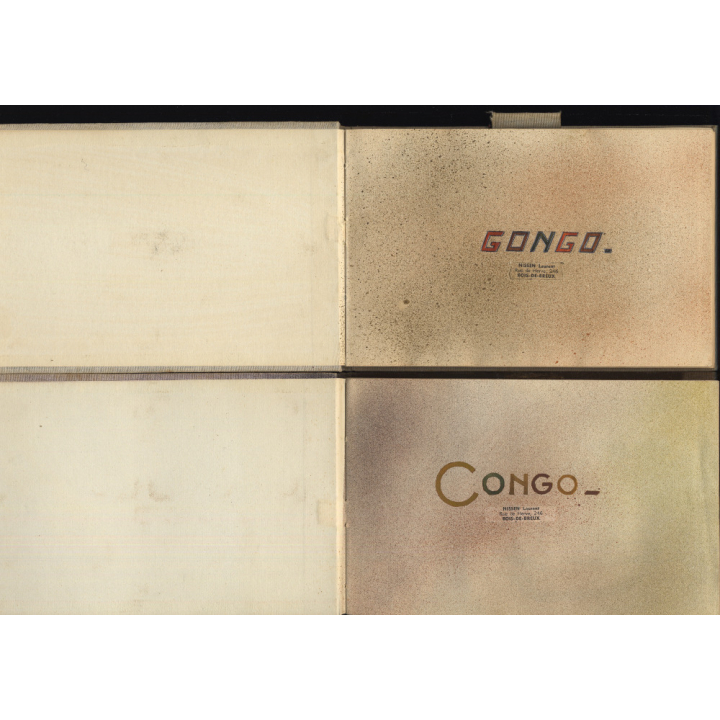 Congo Belge: 97 Photos + Drawings / Ethnic - Tribal - Risqué  (2 Vintage Albums ~1930s/1940s)