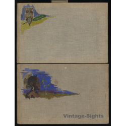 Congo Belge: 97 Photos + Drawings / Ethnic - Tribal - Risqué  (2 Vintage Albums ~1930s/1940s)