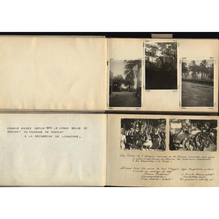 Congo Belge: 97 Photos + Drawings / Ethnic - Tribal - Risqué  (2 Vintage Albums ~1930s/1940s)