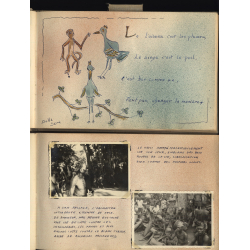 Congo Belge: 97 Photos + Drawings / Ethnic - Tribal - Risqué  (2 Vintage Albums ~1930s/1940s)