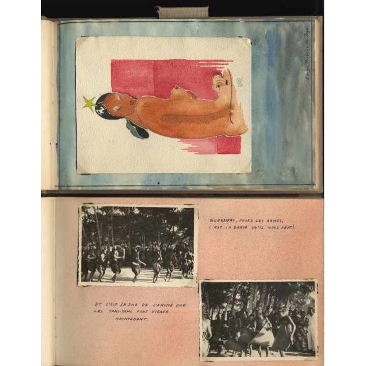 Congo Belge: 97 Photos + Drawings / Ethnic - Tribal - Risqué  (2 Vintage Albums ~1930s/1940s)